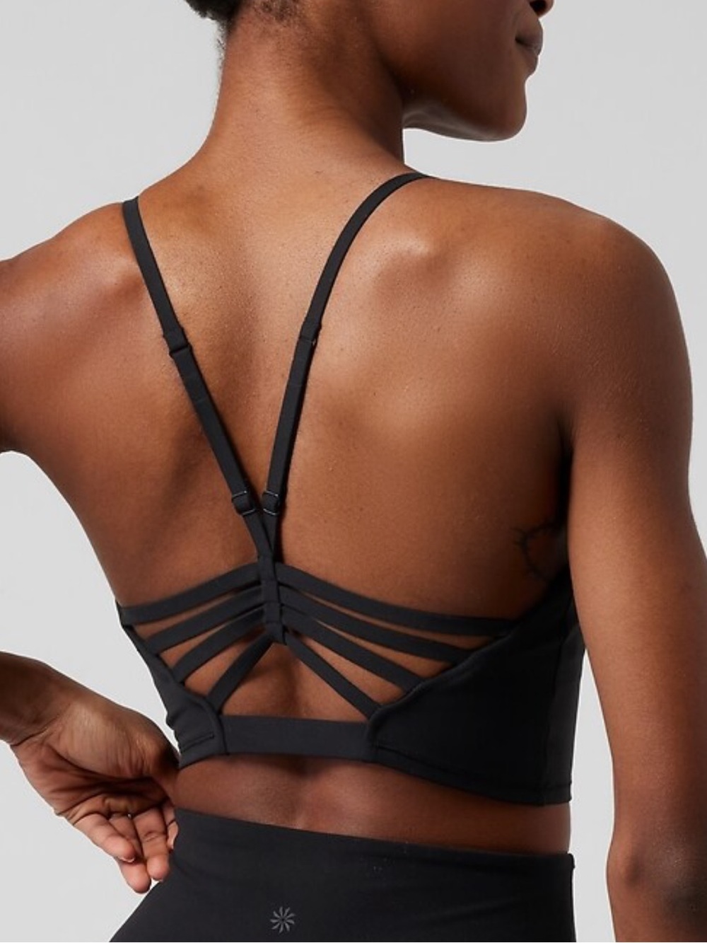 Athleta Elation Strappy Longline Bra